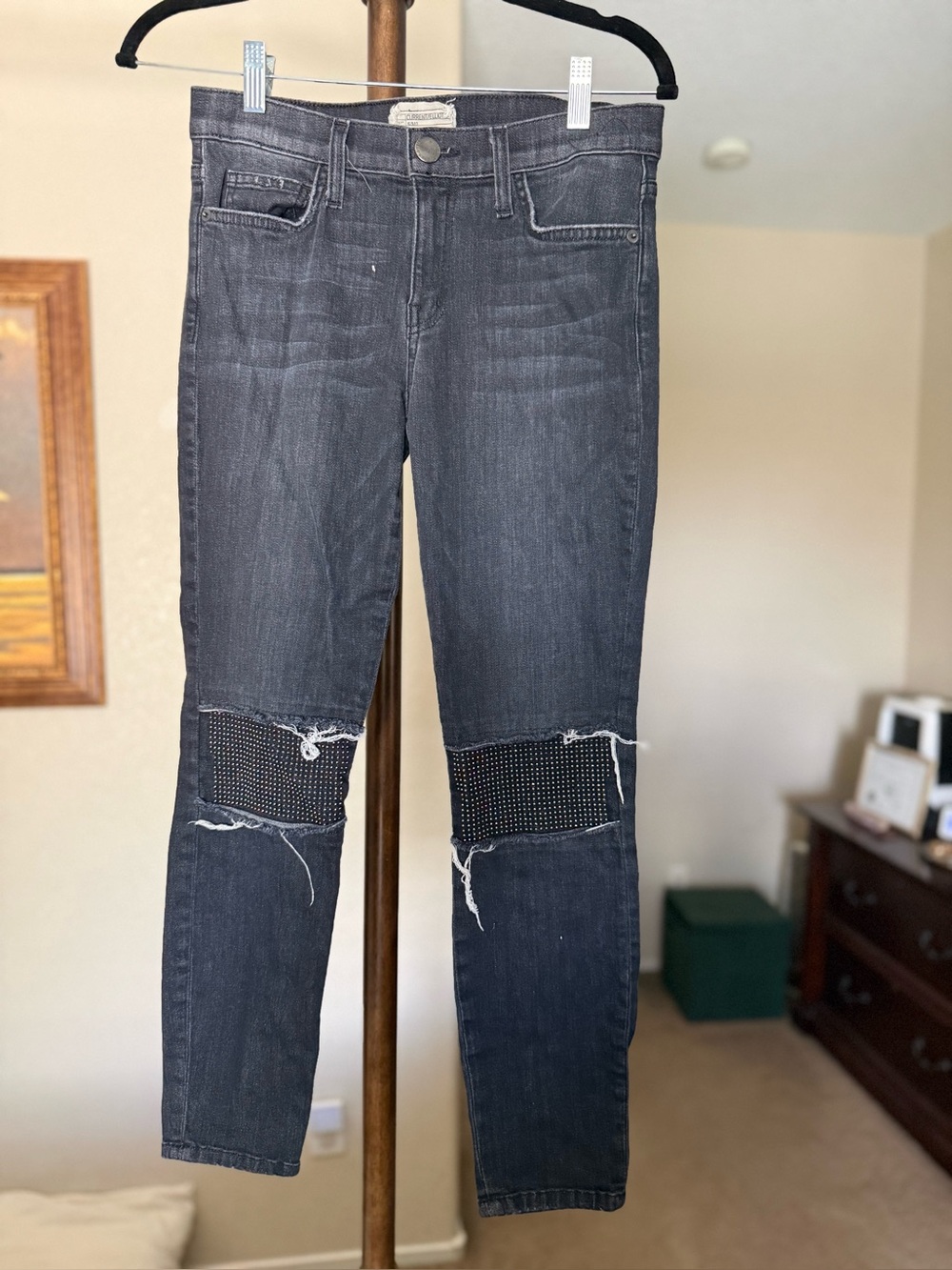 Current/Elliott “Nighthouse” Black Skinny Jeans